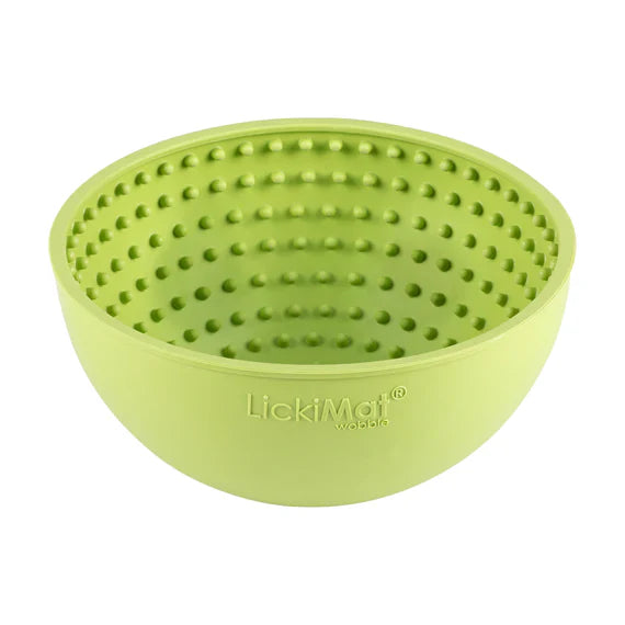 Green LickiMat on a white background
